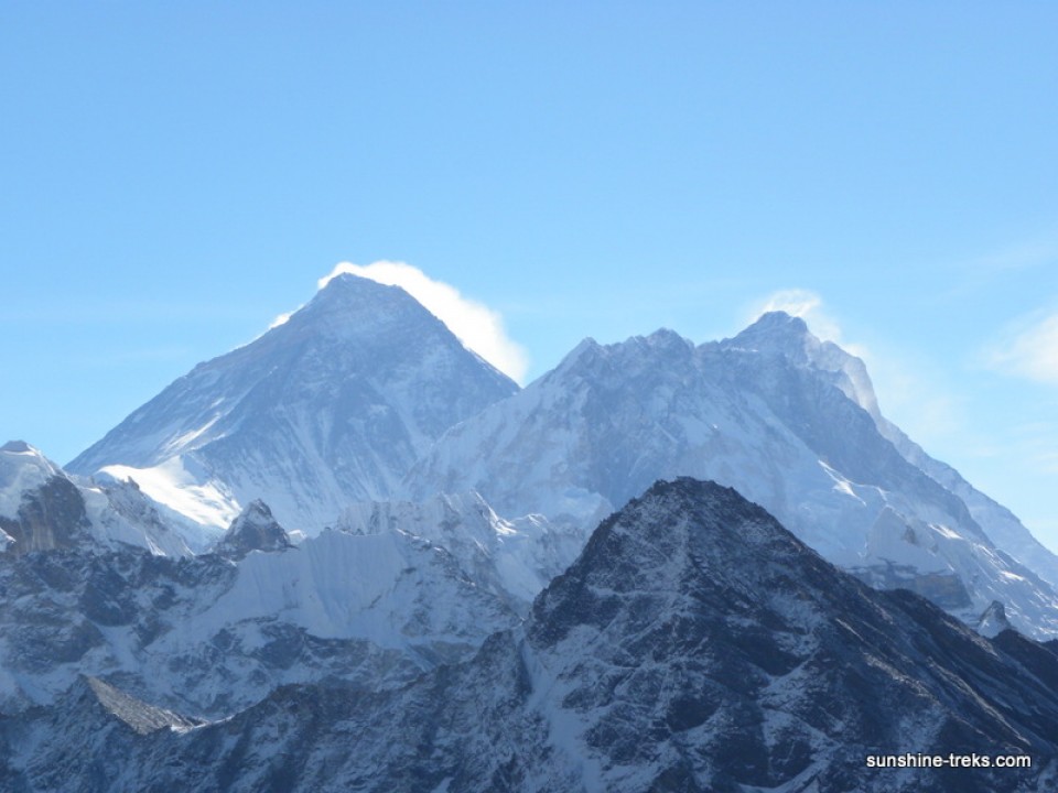 Gokyo Rì Blick auf Mt. Everest und Lotse